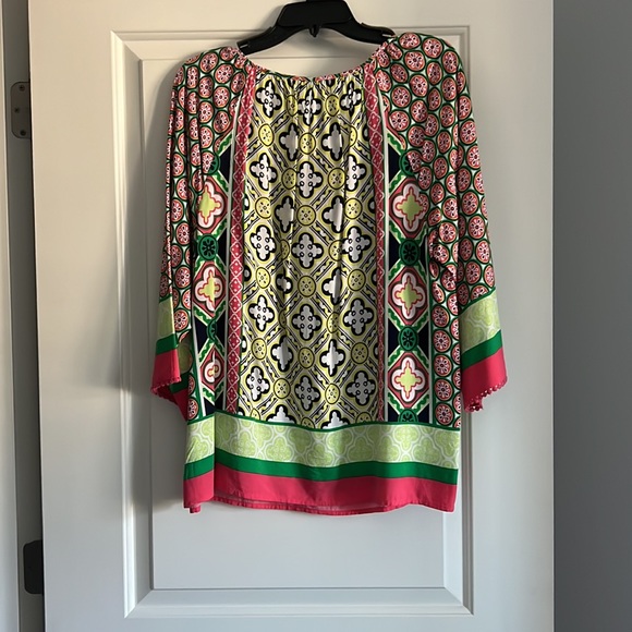 Crown & Ivy Print Blouse Size: Large - Picture 2 of 4